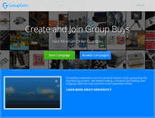 Tablet Screenshot of groupgets.com